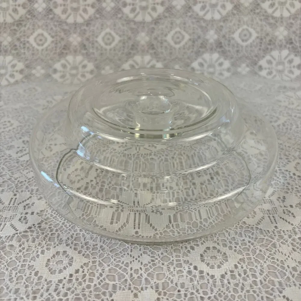 Vintage Pyrex Glass Hourglass Candle Holder Hurricane Taper Pillar Base